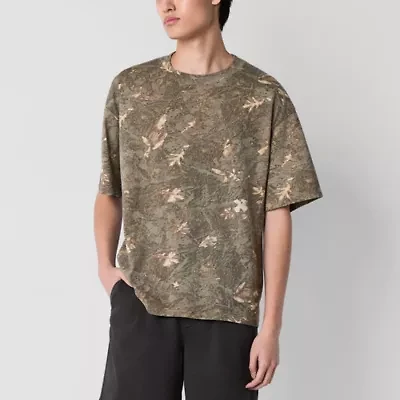 Arizona Mens Crew Neck Short Sleeve Boxy Fit Graphic T-Shirt