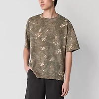 Arizona Mens Crew Neck Short Sleeve Boxy Fit Graphic T-Shirt