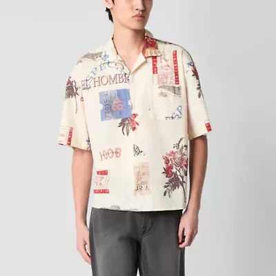 Arizona Mens Short Sleeve Regular Fit Button-Down Shirt