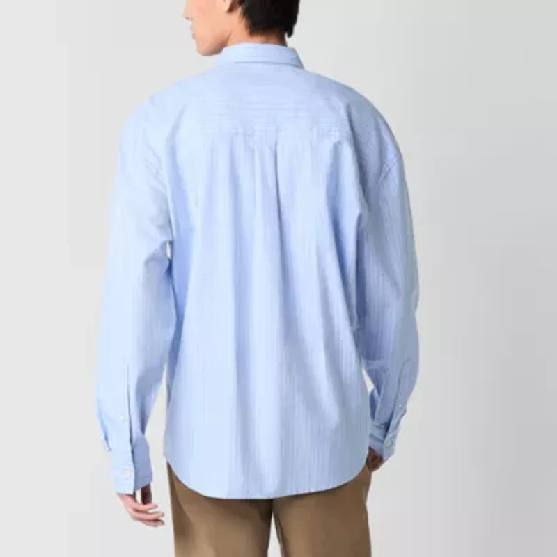 Arizona Mens Relaxed Fit Oxford Button-Down Shirt