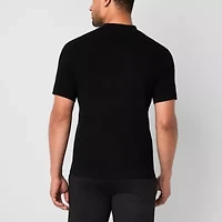 Stylus Mens Short Sleeve Pullover Sweater