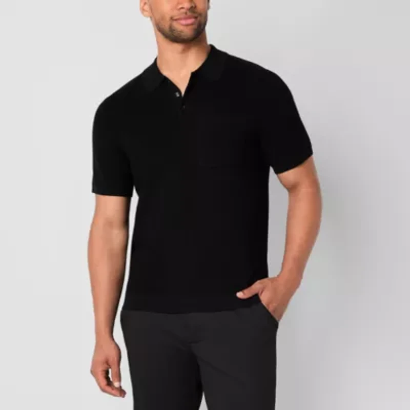 Stylus Mens Short Sleeve Pullover Sweater