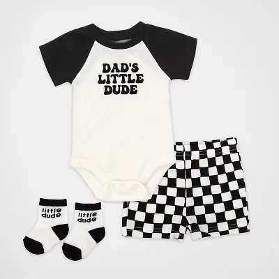 Baby Essentials Boys 3-pc. Short Set