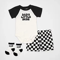 Baby Essentials Boys 3-pc. Short Set