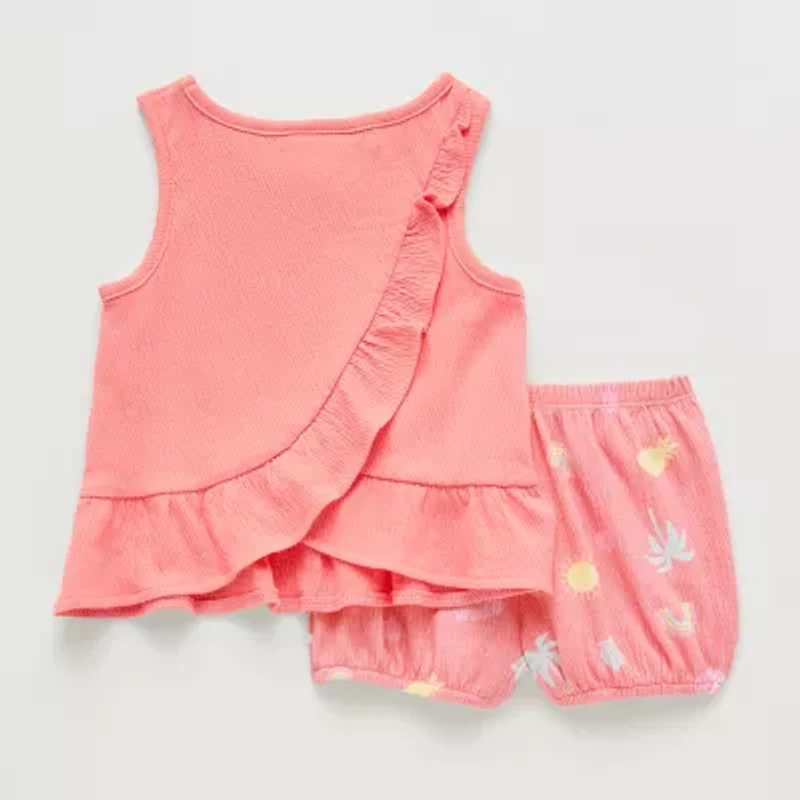 Okie Dokie Baby Girls 2-pc. Short Set