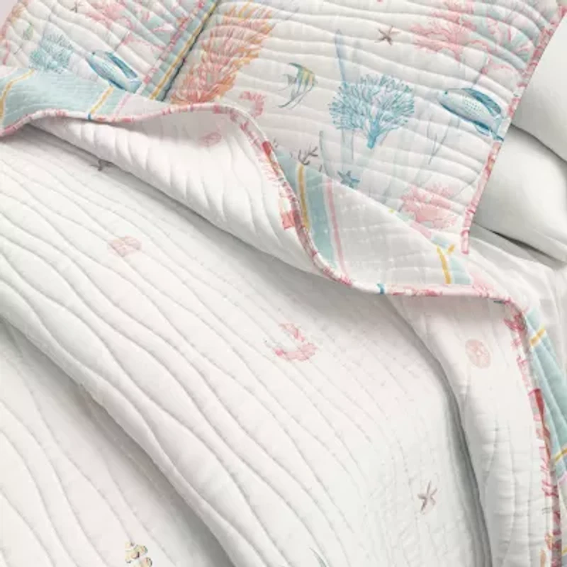 Linery Coastal Reversible Quilt Set
