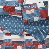 Linery Floral Patchwork Reversible Quilt Set