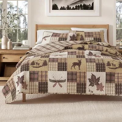 Linery Lodge Mosaic Reversible Quilt Set