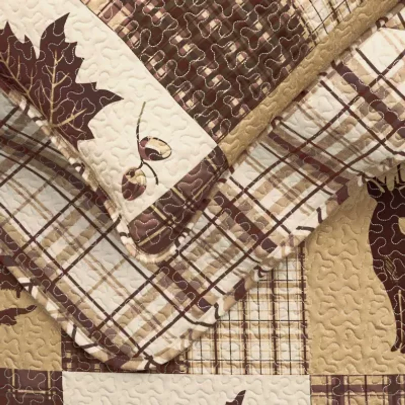 Linery Lodge Mosaic Reversible Quilt Set