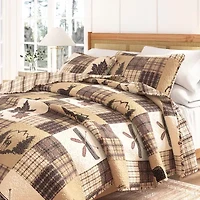 Linery Lodge Mosaic Reversible Quilt Set