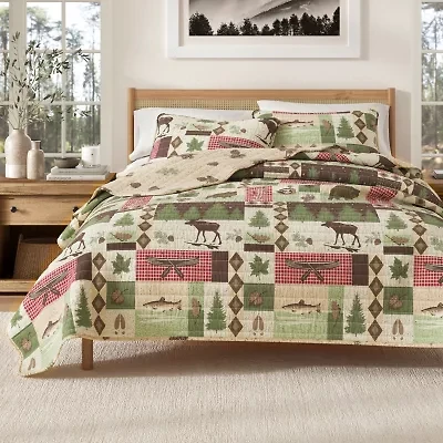 Linery Animal Mosaic Reversible Quilt Set