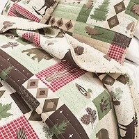 Linery Animal Mosaic Reversible Quilt Set