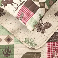 Linery Animal Mosaic Reversible Quilt Set