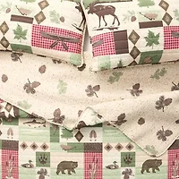 Linery Animal Mosaic Reversible Quilt Set