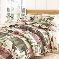 Linery Animal Mosaic Reversible Quilt Set