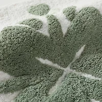 Casual Comfort Flower Pattern Cotton Bath Rug