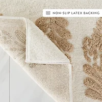 Casual Comfort Folk Leaves Pattern Cotton Bath Rug