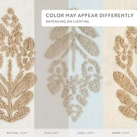 Casual Comfort Folk Leaves Pattern Cotton Bath Rug