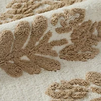 Casual Comfort Folk Leaves Pattern Cotton Bath Rug