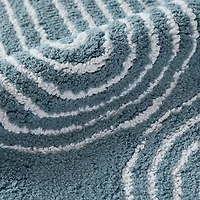 Casual Comfort Rainbow Pattern Cotton Bath Rug