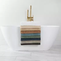 Casual Comfort Solid Reversible Bath Rug