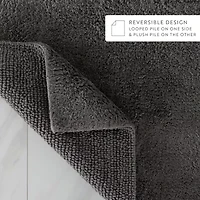 Casual Comfort Solid Reversible Bath Rug