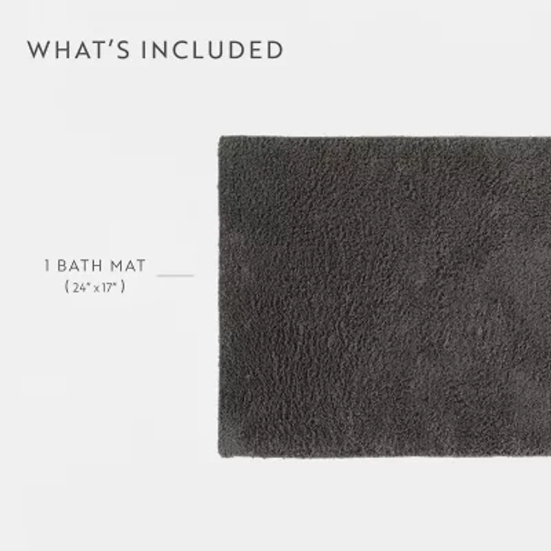 Casual Comfort Solid Reversible Bath Rug