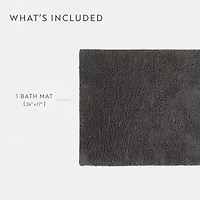 Casual Comfort Solid Reversible Bath Rug