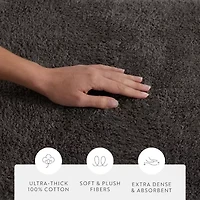 Casual Comfort Solid Reversible Bath Rug