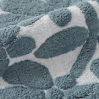 Casual Comfort Modern Floral Pattern Cotton Bath Rug