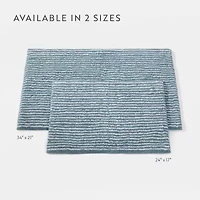Casual Comfort Pinstripe Cotton Bath Rug