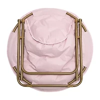 AEROPOSTALE Faux Fur Bow Saucer Papasan Chair