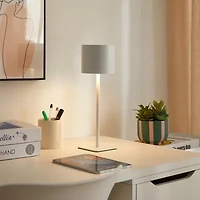 AEROPOSTALE White Stainless Steel Table Lamp