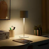 AEROPOSTALE White Stainless Steel Table Lamp