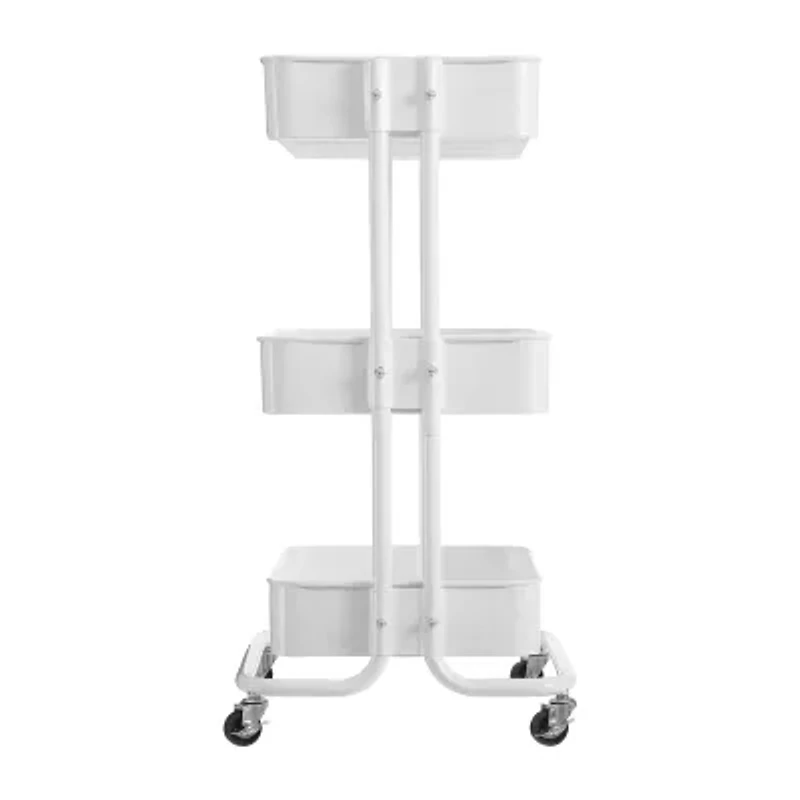AEROPOSTALE 3 Tier Rolling White Utility Cart