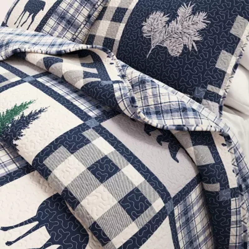 Linery Nature Mosaic Reversible Quilt Set