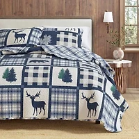 Linery Nature Mosaic Reversible Quilt Set