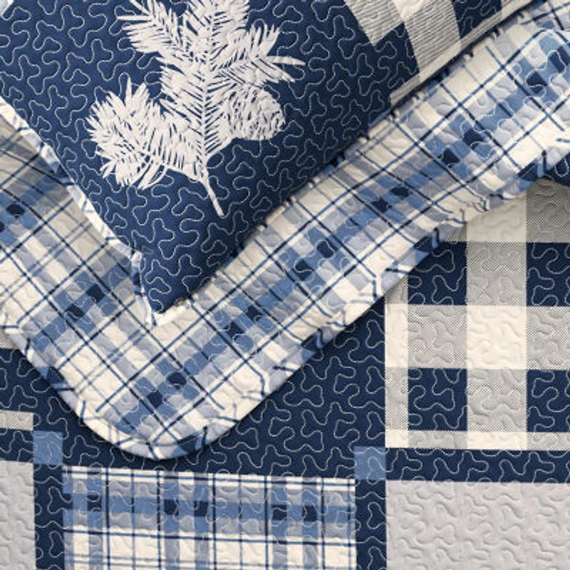 Linery Nature Mosaic Reversible Quilt Set