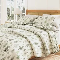 Linery Lodge Trees Reversible Quilt Set