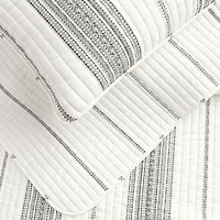 Linery Farmhouse Stripe Reversible Quilt Set