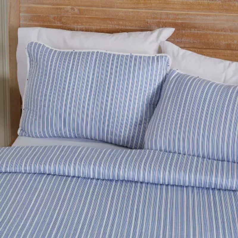 Linery Tiny Stripes Reversible Quilt Set
