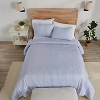 Linery Tiny Stripes Reversible Quilt Set