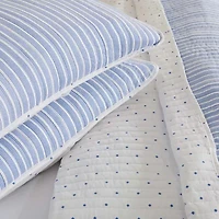Linery Tiny Stripes Reversible Quilt Set