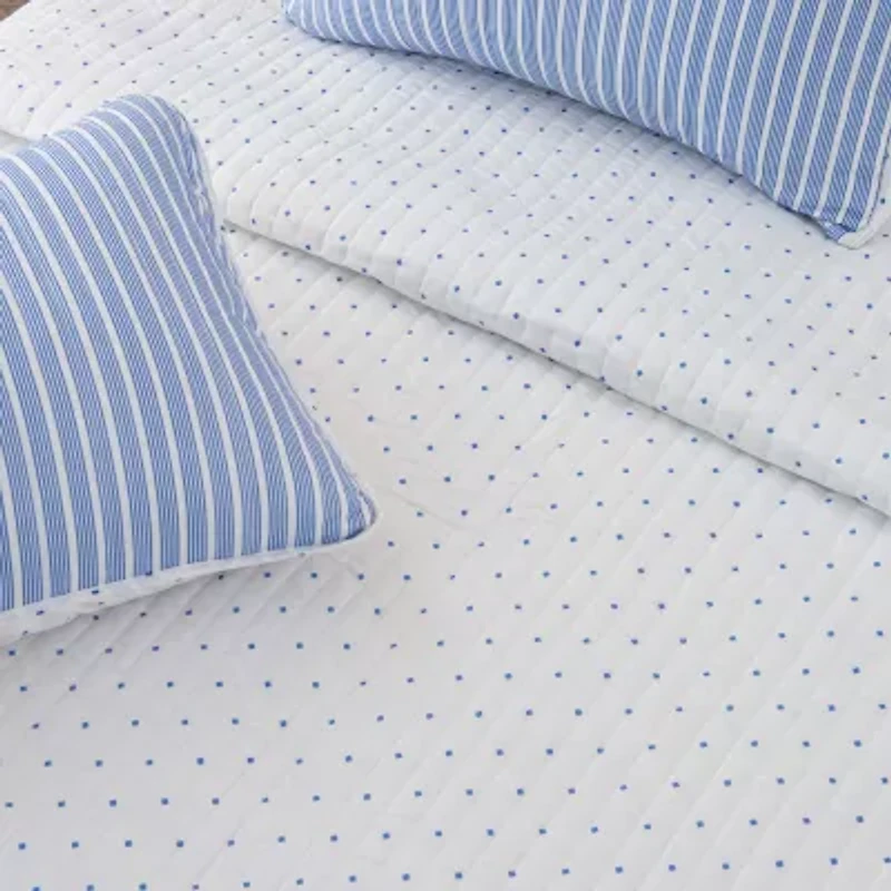 Linery Tiny Stripes Reversible Quilt Set