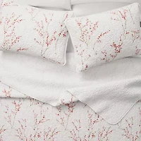 Linery Cherry Blossom Floral Reversible Quilt Set