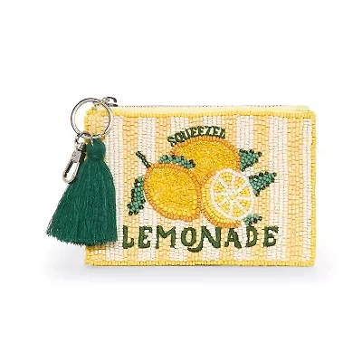 SOL and MER Beaded Lemonade Coin Purse Womens Wallet