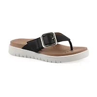 White Mountain Womens Nalla Adjustable Strap Footbed Sandals