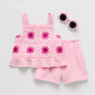 Btween Baby Girls 2-pc. Short Set