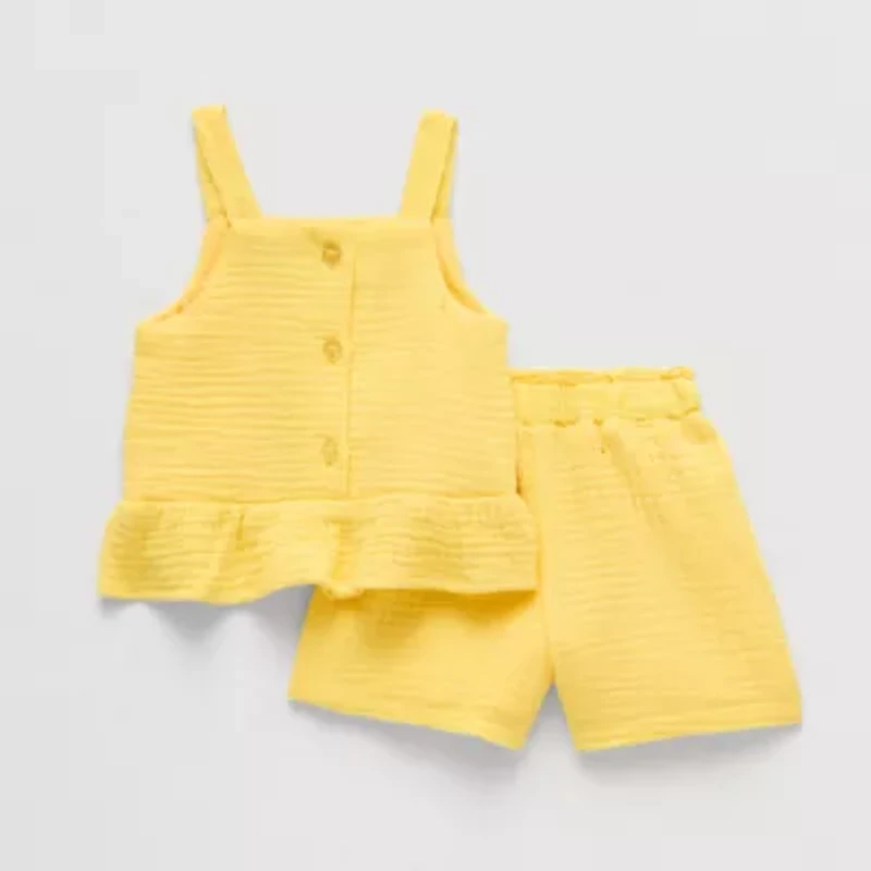 Btween Baby Girls 2-pc. Short Set