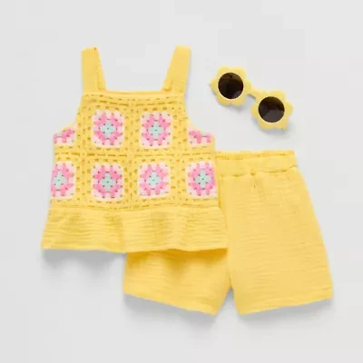 Btween Baby Girls 2-pc. Short Set